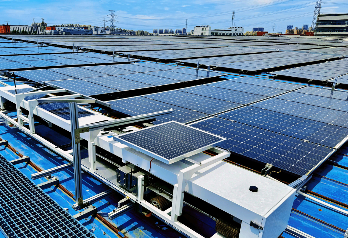 天策全自动清扫方案助力天北电站发电量跃升